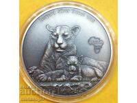 1000 франка 2018 Камерун 1 Oz PROOF UNC сертификат