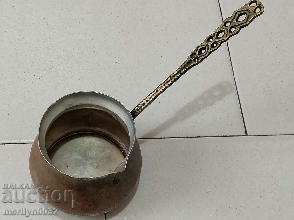 Delivery of Old tinned copper cezve, coffee pot, copper, copper vessel Delivery of Old tinned copper cezve, coffee pot, copper, copper vessel