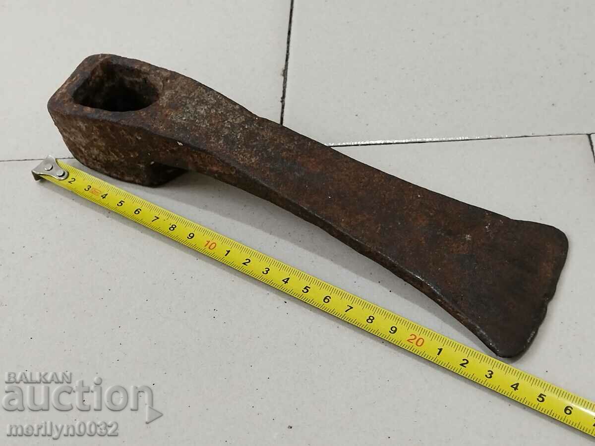 Delivery of Old forged turnhoe, wrought iron, hoe, blade, axe Delivery of Old forged turnhoe, wrought iron, hoe, blade, axe