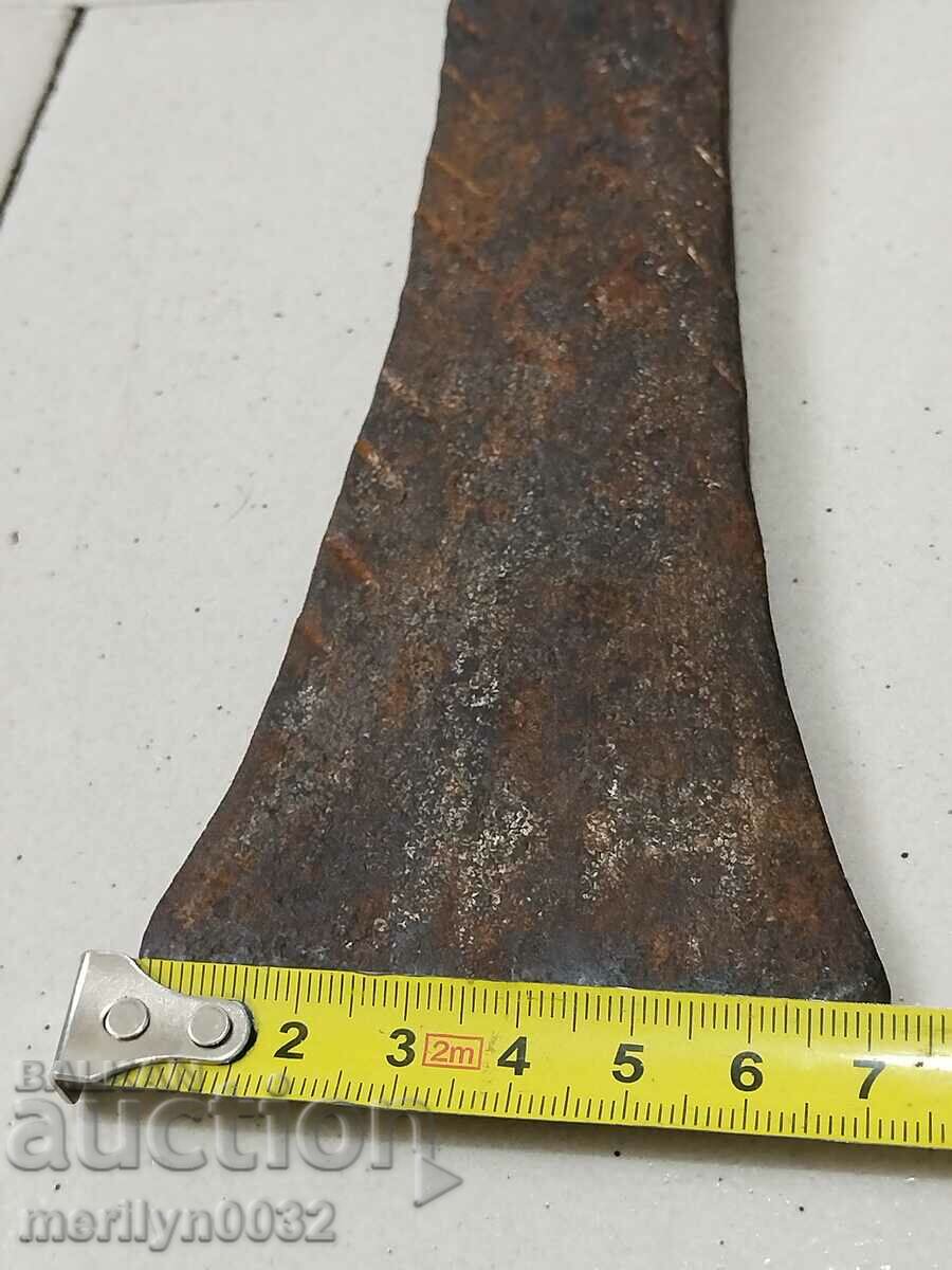 Old forged turnhoe, wrought iron, hoe, blade, axe - 6 Old forged turnhoe, wrought iron, hoe, blade, axe - 6