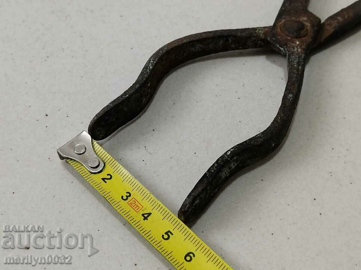 Clești vechi de fierar, fier forjat, unealtă de țiglă - 5 Clești vechi de fierar, fier forjat, unealtă de țiglă - 5