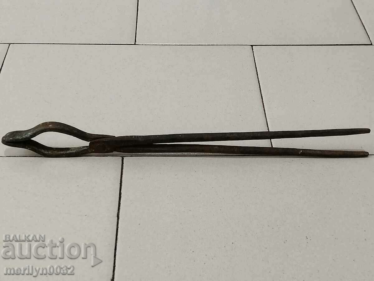 Clești vechi de fierar, fier forjat, unealtă de țiglă - 6 Clești vechi de fierar, fier forjat, unealtă de țiglă - 6