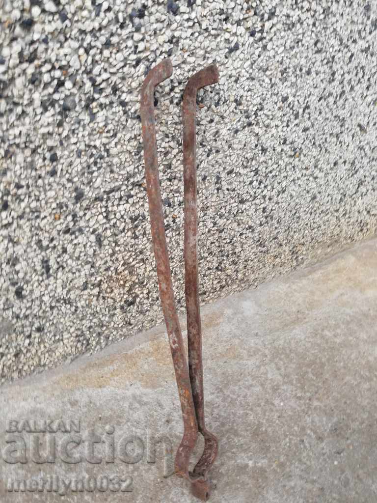 Old hand-forged dilaf, wrought iron, tongs - 6 Old hand-forged dilaf, wrought iron, tongs - 6