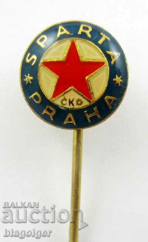 Soccer-Old Soccer Badge-SPARTA PRAGA-Cehoslovacia Soccer-Old Soccer Badge-SPARTA PRAGA-Cehoslovacia