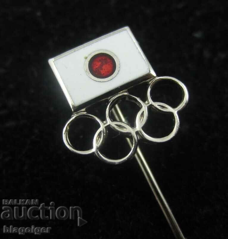 Auction Tokyo 1964 Summer Olympics - Japan Olympic Badge Auction Tokyo 1964 Summer Olympics - Japan Olympic Badge