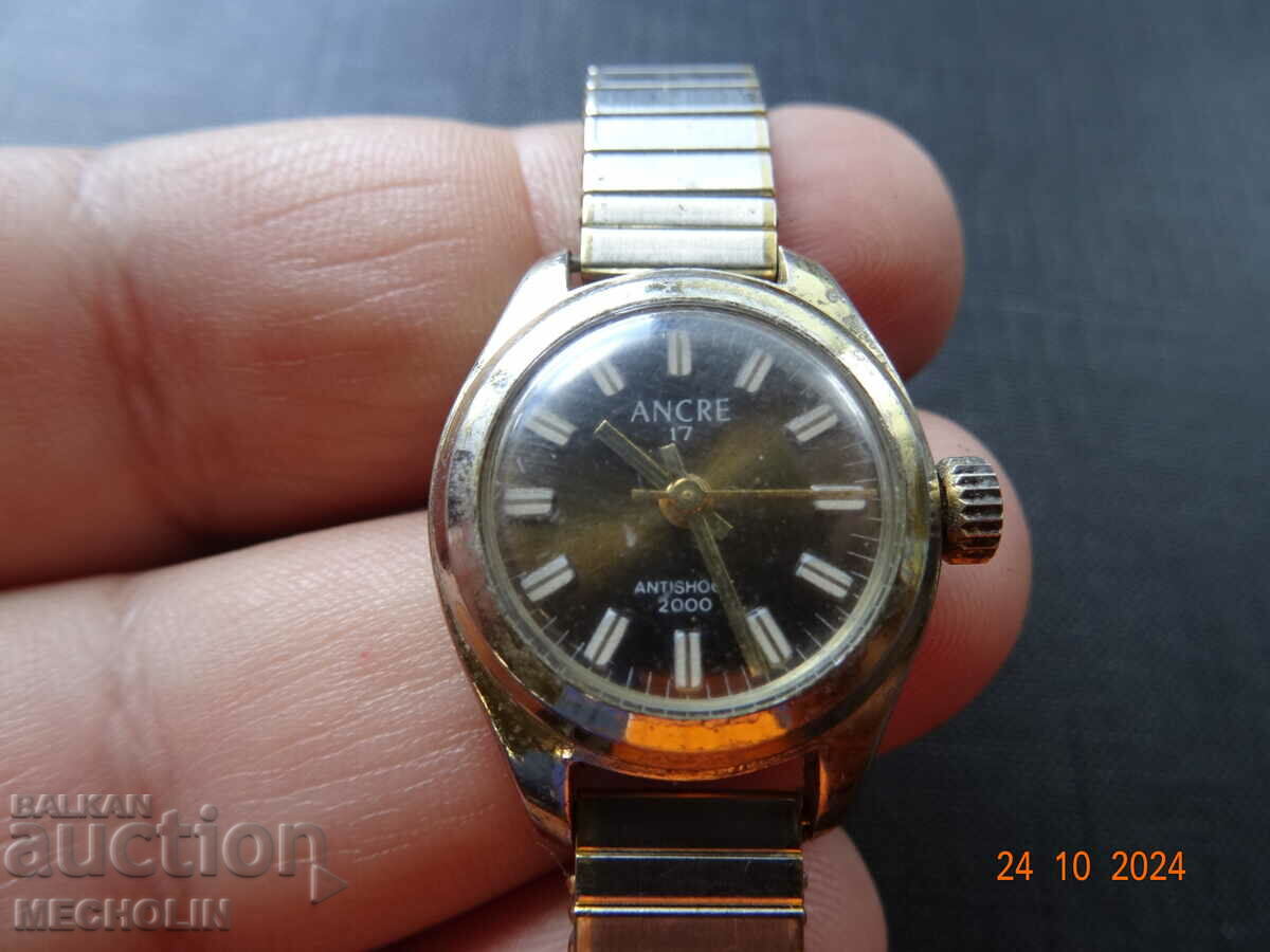ШВЕЙЦАРСКИ ЧАСОВНИК ANCRE 15 с цена 11.00 лв. | € 5.62 ШВЕЙЦАРСКИ ЧАСОВНИК ANCRE 15 с цена 11.00 лв. | € 5.62