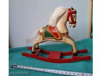 Rocking wooden horse