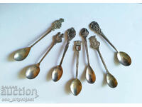 collector's spoons, silver-plated