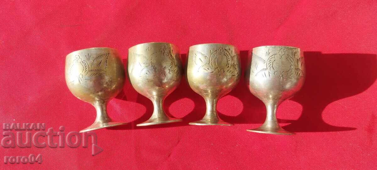 CUPS - SILVER PLATED - MARKED - E.P.N.S. with price 58.50 BGN | € 29.91 CUPS - SILVER PLATED - MARKED - E.P.N.S. with price 58.50 BGN | € 29.91