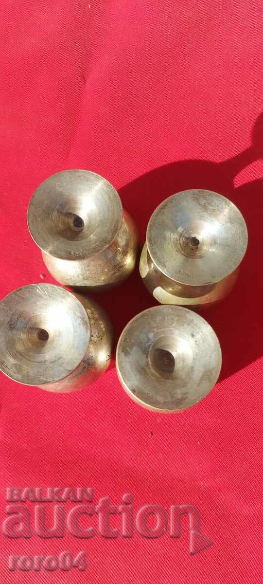 CUPS - SILVER PLATED - MARKED - E.P.N.S. - 5