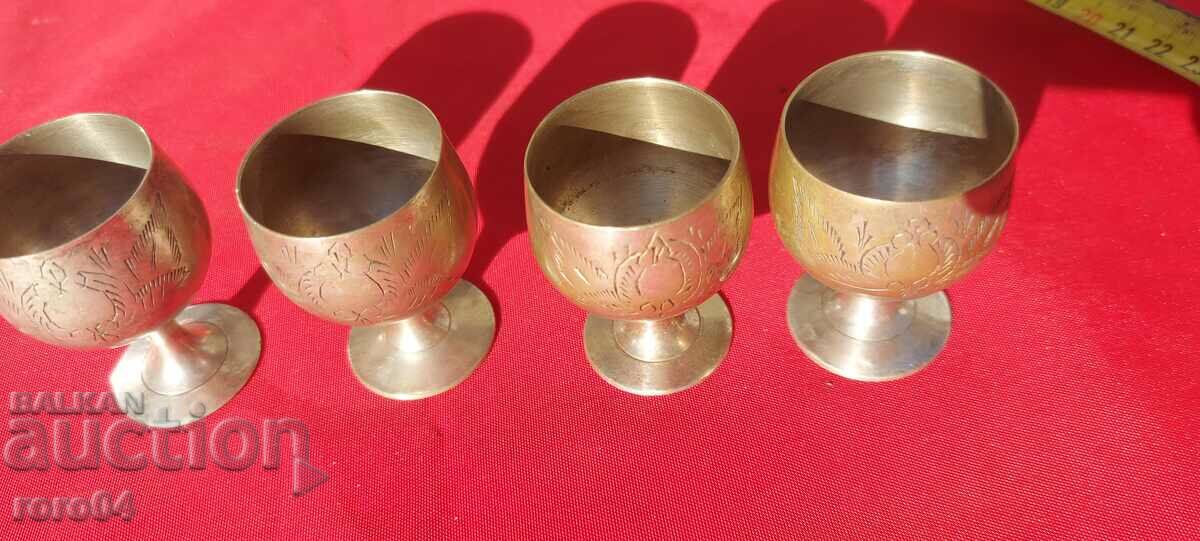 CUPS - SILVER PLATED - MARKED - E.P.N.S. - 7 CUPS - SILVER PLATED - MARKED - E.P.N.S. - 7