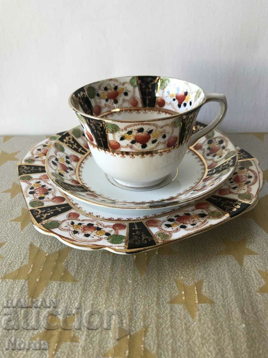 Vintage Melba Triple Tea Set