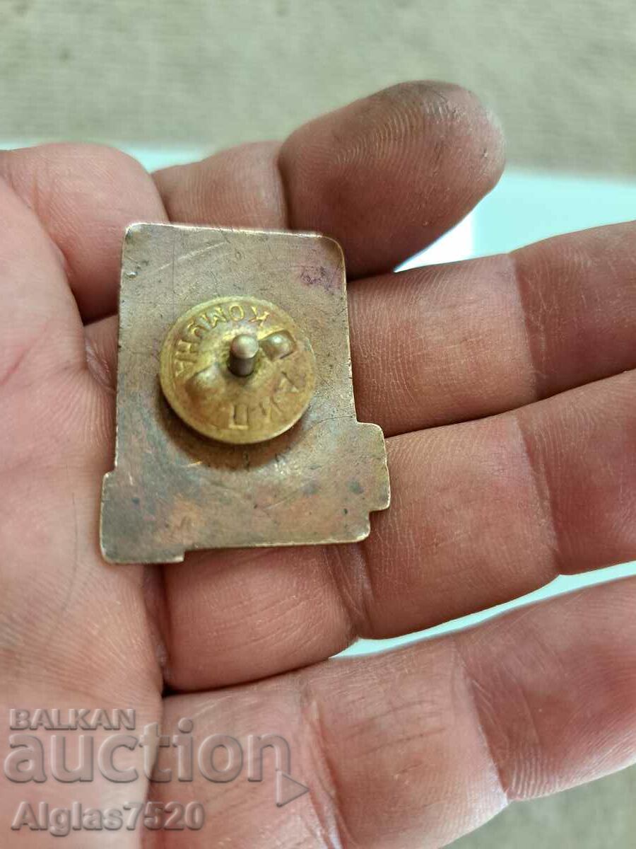 Аукцион Емайлирана значка с винт Аукцион Емайлирана значка с винт