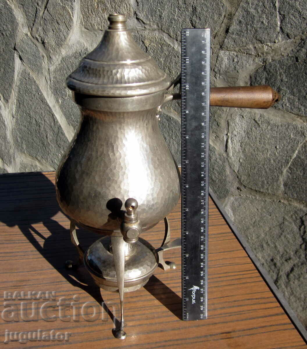 vintage spirit kettle complete set with spirit hot plate - 7