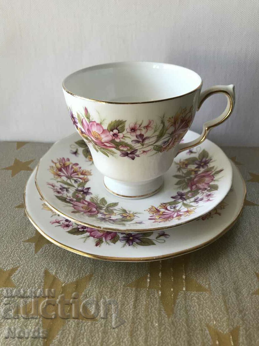 A beautiful Colclough triple tea set