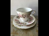 A beautiful Colclough triple tea set