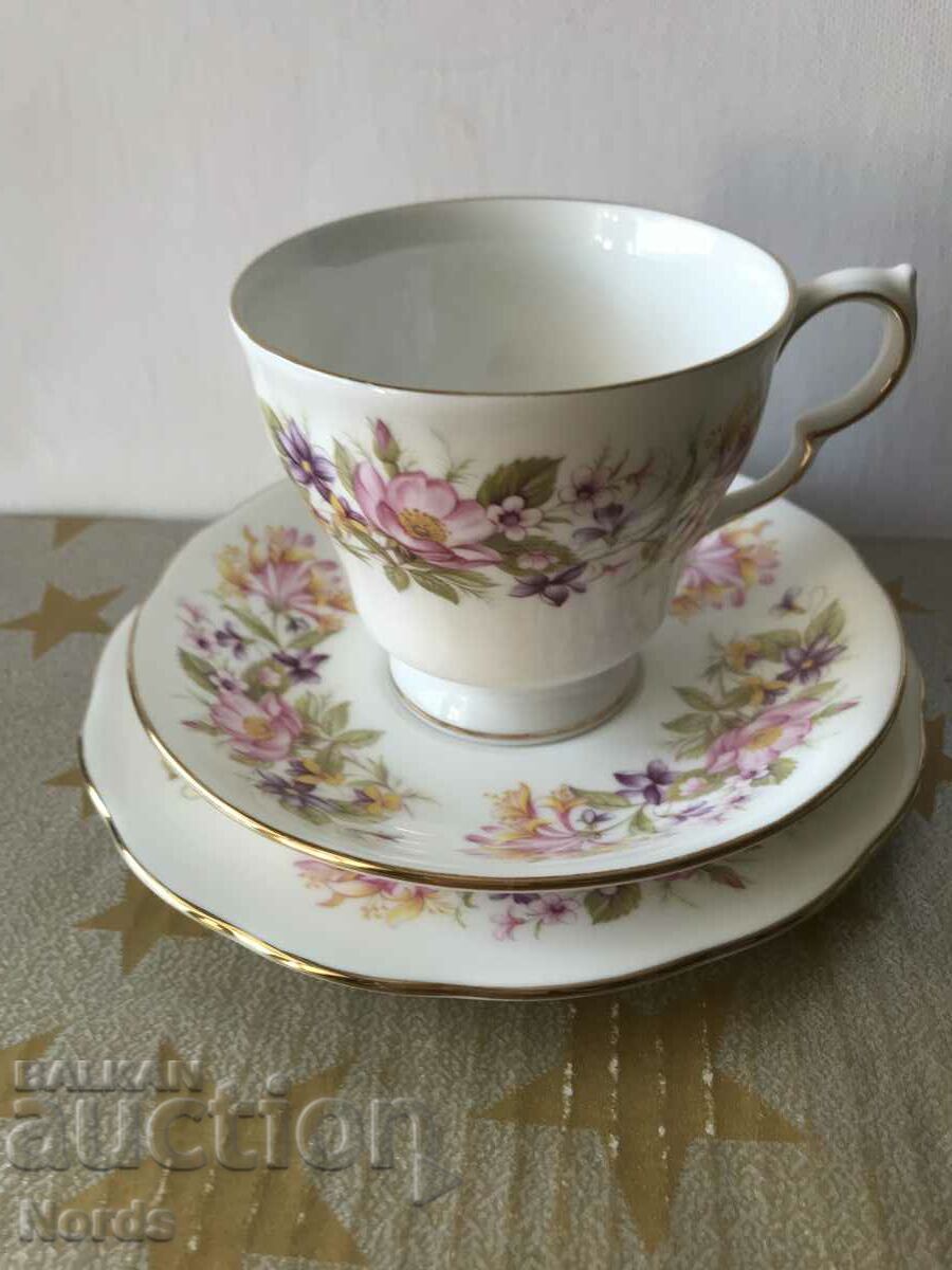 A beautiful Colclough triple tea set