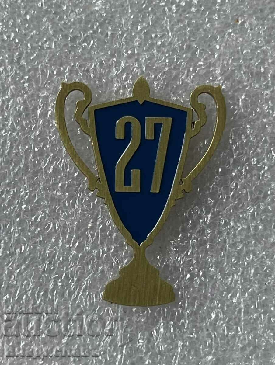 blue cup badge 27 Levski Sofia