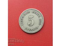 Germania-5 pfennig 1900 A-Berlin