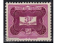 French Equat.Africa-1947-For additional payment-Number,MNH