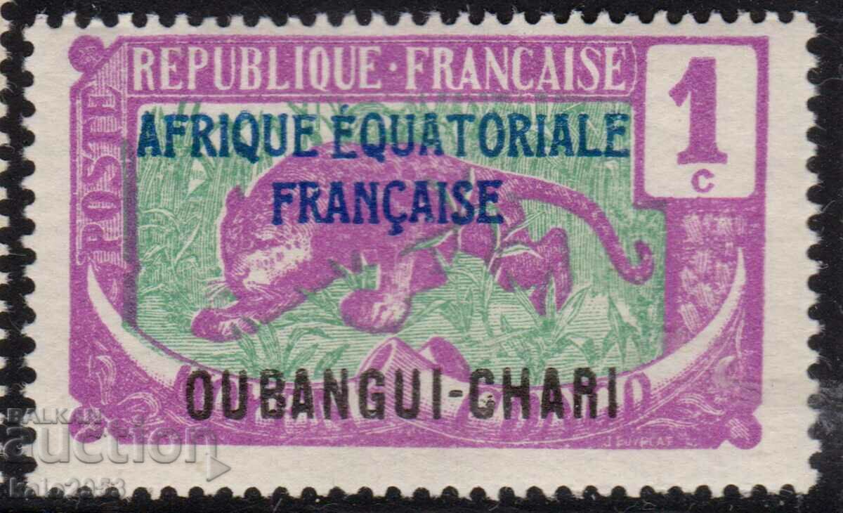 French Equat.Africa-1907-Moyen Congo,with FEA superscript,MLH