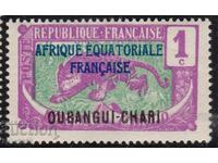 French Equat.Africa-1907-Moyen Congo,with FEA superscript,MLH