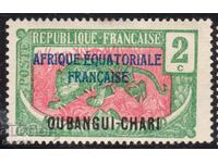 French Equat.Africa-1907-Moyen Congo,with FEA superscript,MLH