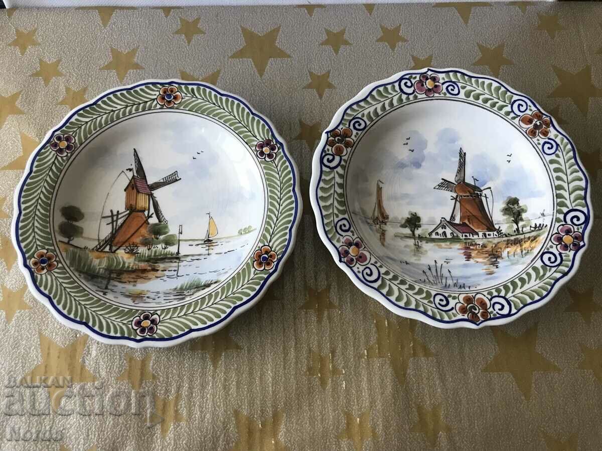 Beautiful saucers with markings