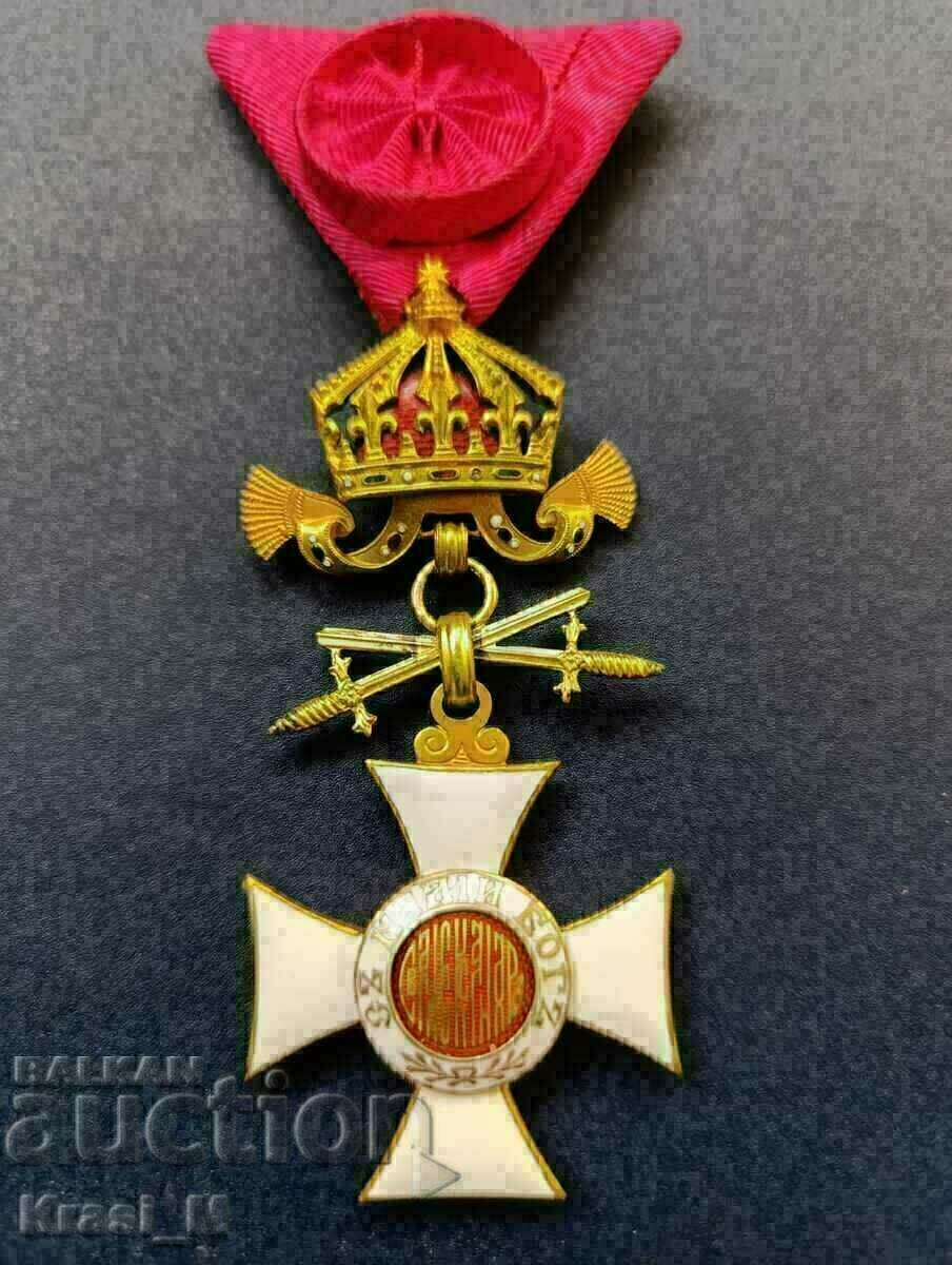 Order of St. Alexander, with crown, caskets and swords