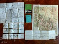 Pirin - 6 maps and 2 guidebooks, well preserved