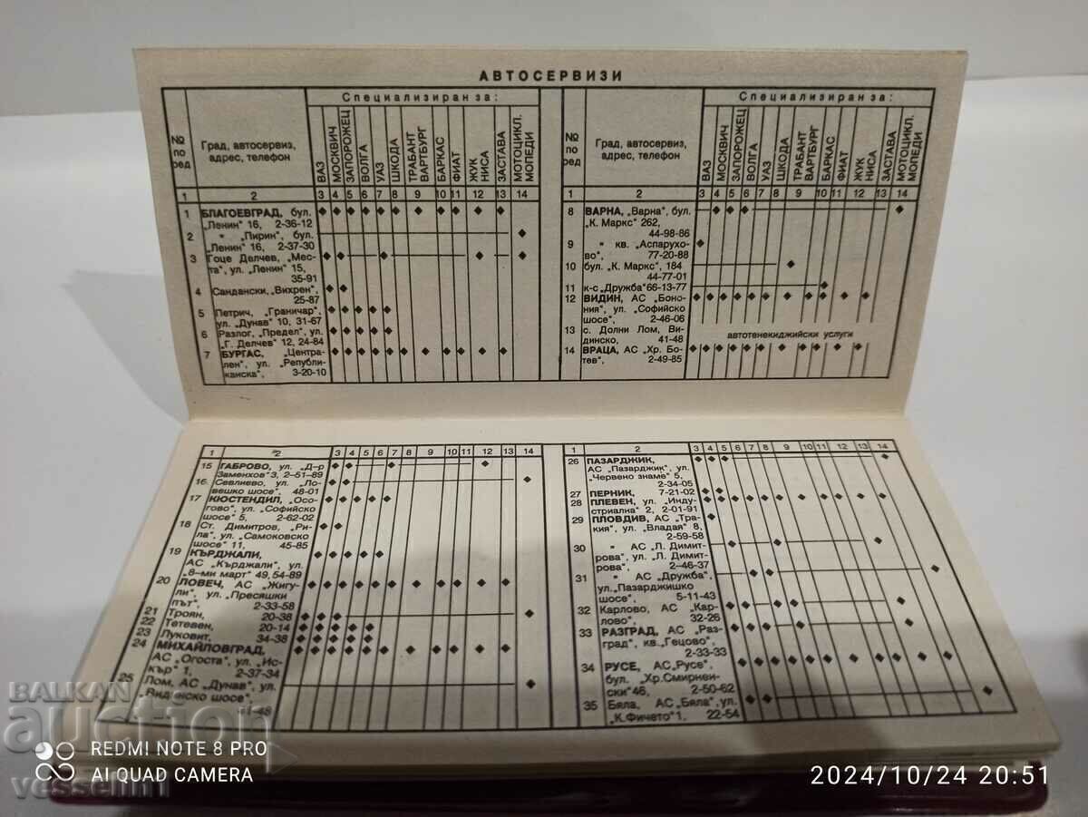 Livrarea Caiet al automobilistului, foarte rar din 1985, din Sotsa Livrarea Caiet al automobilistului, foarte rar din 1985, din Sotsa