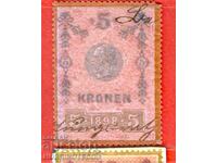 ΑΥΣΤΡΙΑ - ΓΡΑΜΜΑΤΟΣΗΜΑ - ΓΡΑΜΜΑΤΟΣΗΜΟ - 5 Κρόνι - 1898