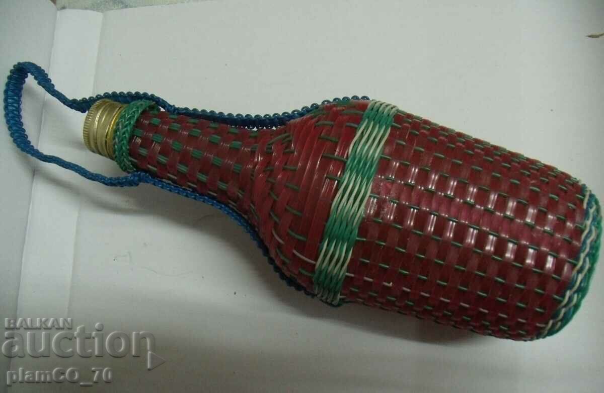 #*7740 old braided glass bottle with price 20.00 BGN | € 10.23 #*7740 old braided glass bottle with price 20.00 BGN | € 10.23