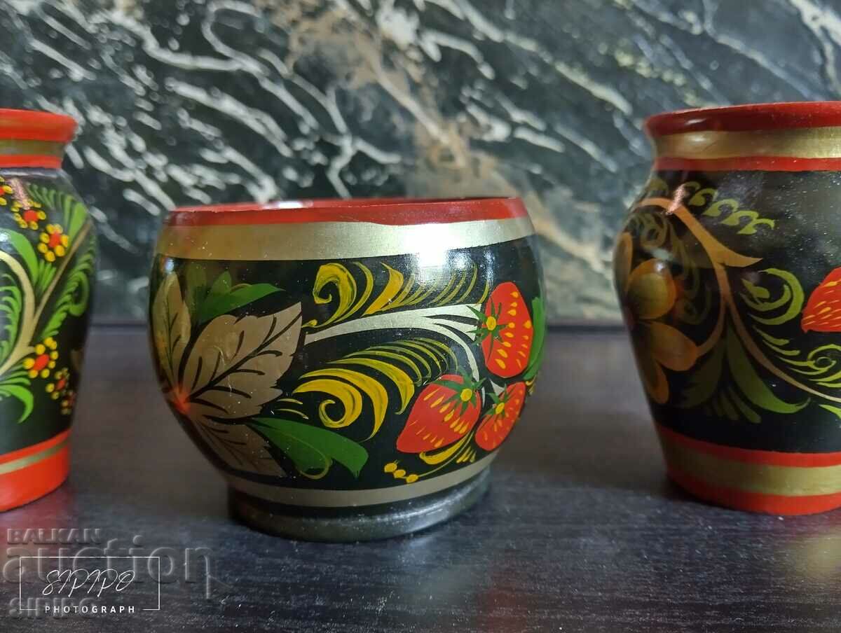 Vase decorative "Hokhloma"