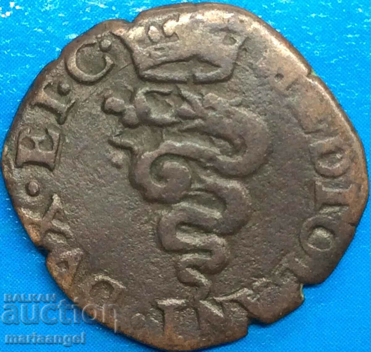 Milan Quattino Philip IV Italy copper