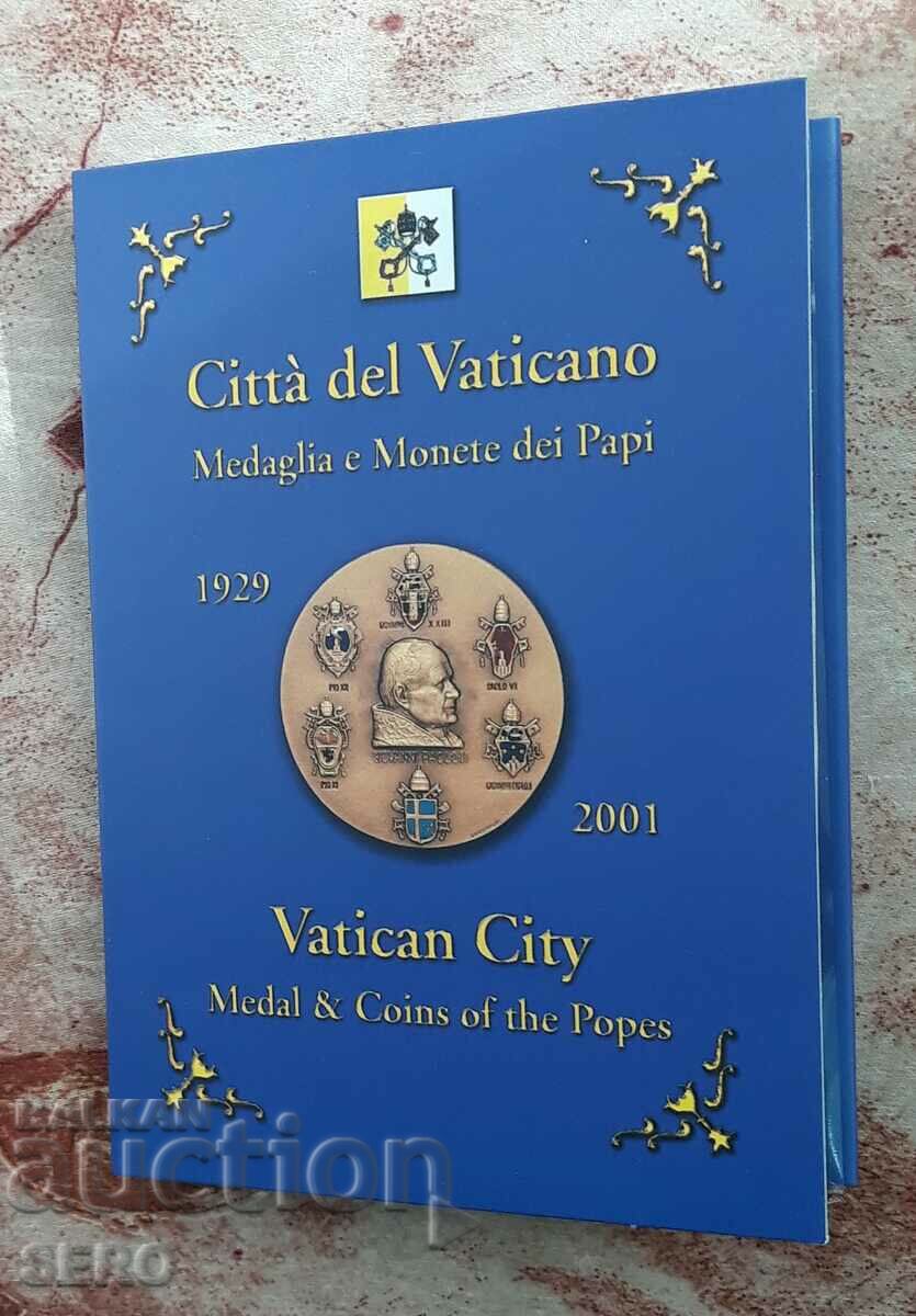 Vatican-SET 2001 από 6 νομίσματα και ένα μετάλλιο