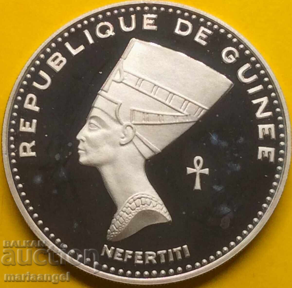 Guineea 1970 500 Franci Nefertiti UNC PROOF Ag