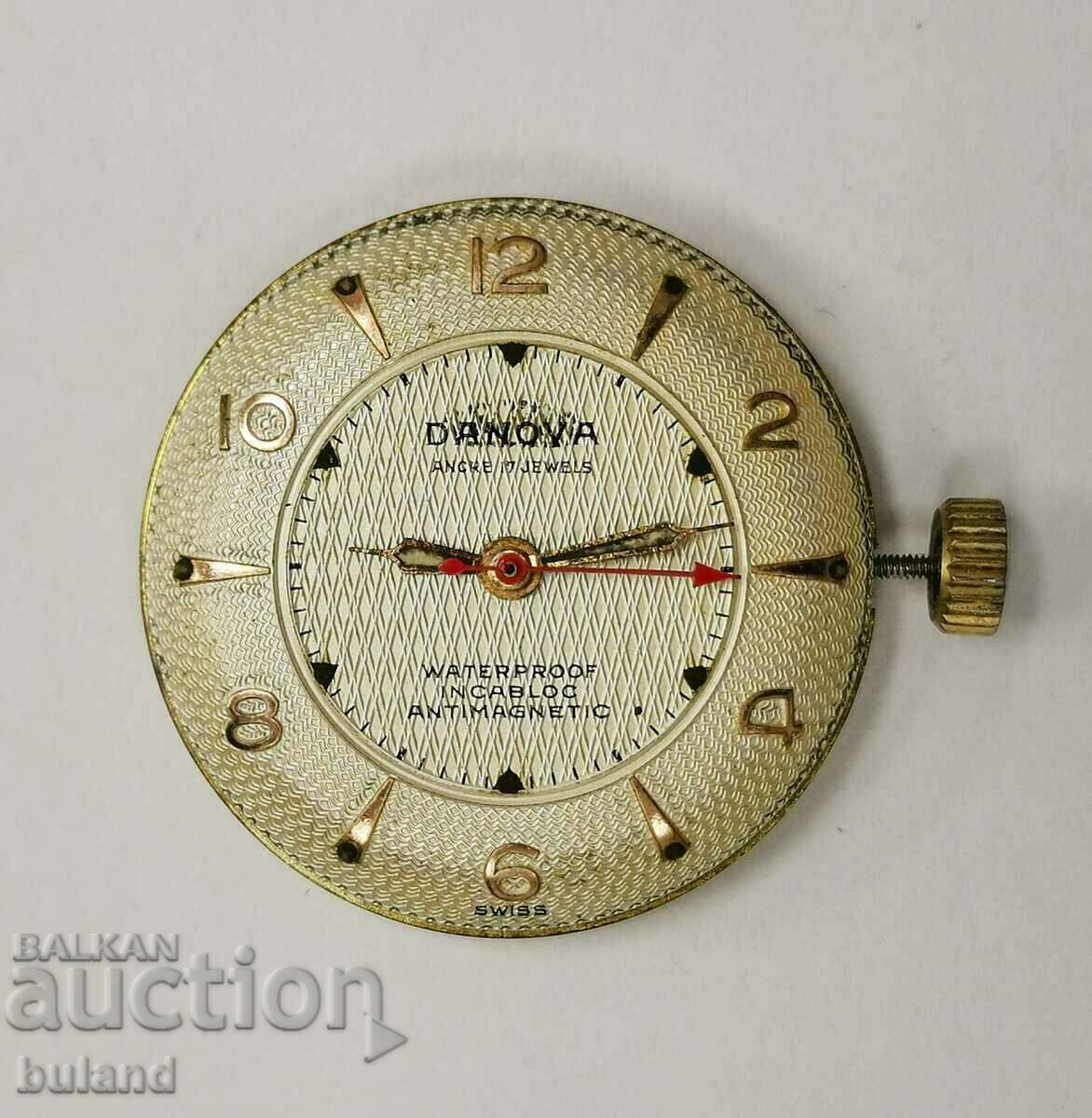 Swiss Movement FEF 350 17 Jewels Danova Dial