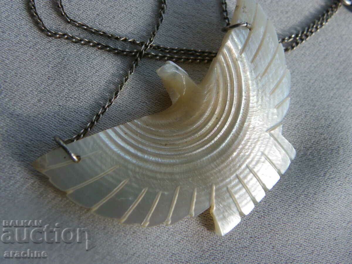 Δημοπρασία Κολιέ "Αετός" - μητέρα του μαργαριταριού, ασήμι Δημοπρασία Κολιέ "Αετός" - μητέρα του μαργαριταριού, ασήμι