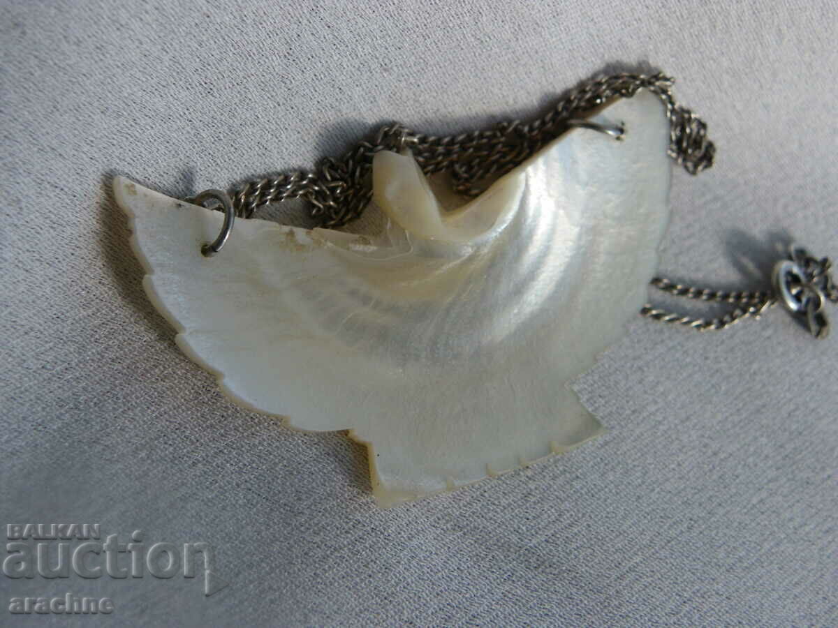 Παράδοση Κολιέ "Αετός" - μητέρα του μαργαριταριού, ασήμι Παράδοση Κολιέ "Αετός" - μητέρα του μαργαριταριού, ασήμι