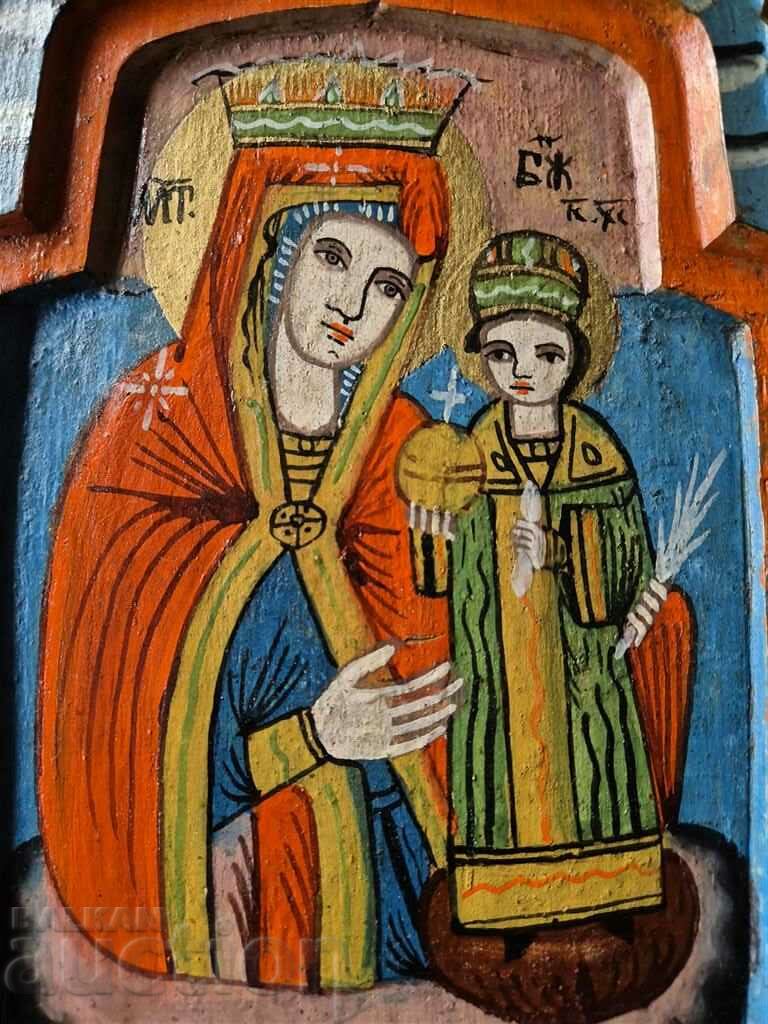 Revival Home Icon Triptych Perfect original 19th century - 5 Revival Home Icon Triptych Perfect original 19th century - 5