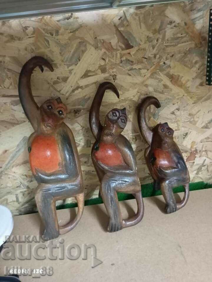 Wooden monkeys