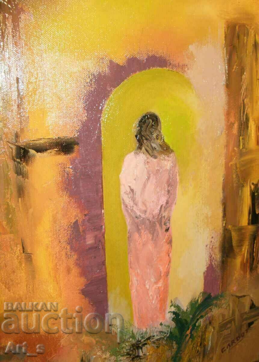 "The Gate", Arabic motifs painted in oil on canvas - 5