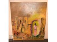 "The Gate", Arabic motifs painted in oil on canvas