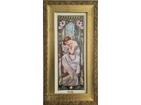 Alphonse Mucha Repaus de noapte Repaus de noapte 1897 Reproducere