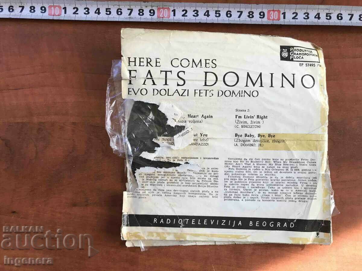 Delivery of RECORD - FATS DOMINO