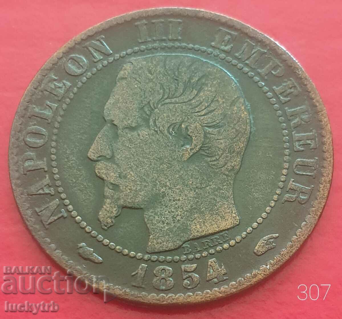 5 centimes 1854 "A" - Franta