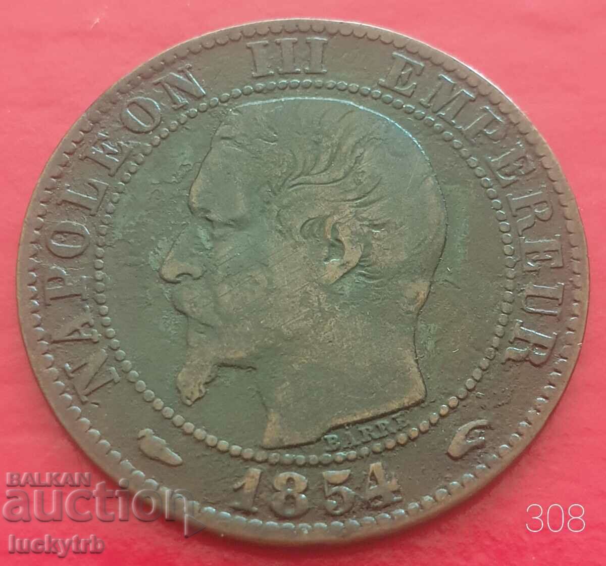 5 centimes 1854 "A" - Γαλλία