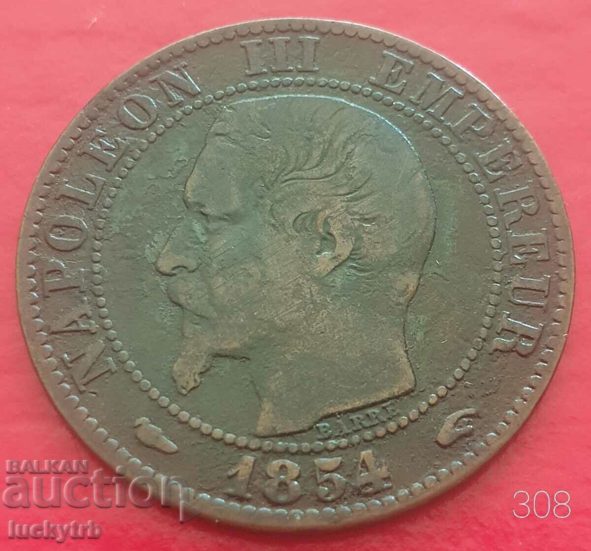 5 centimes 1854 "A" - France 5 centimes 1854 "A" - France