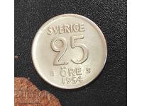 Coin Sweden 25 Jore, 1954